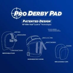 187 - Pro Derby Knee - Black / Purple -Roller Skating Equipment Store 187ProDerbyPads Features bb1a7288 711a 4800 91c4 800948695e0a
