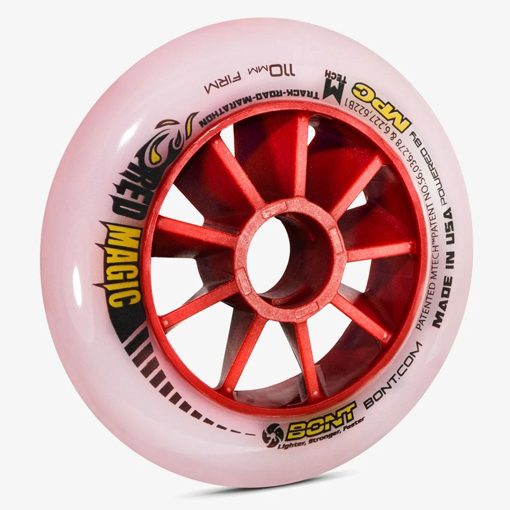 Bont Red Magic Inline Speed Wheel - 110mm 8 Bont Red Magic Inline Speed Wheel - 110mm - Image 6