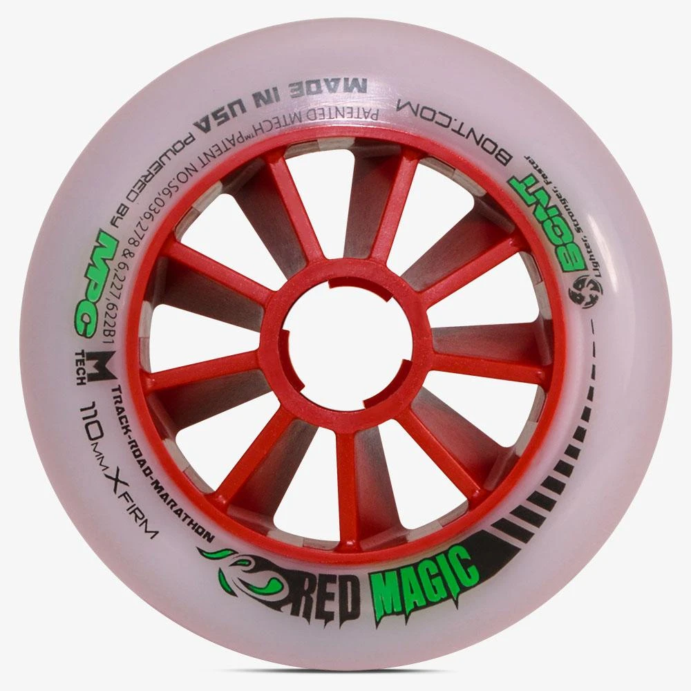 Bont Red Magic Inline Speed Wheel - 110mm 7 Bont Red Magic Inline Speed Wheel - 110mm - Image 5