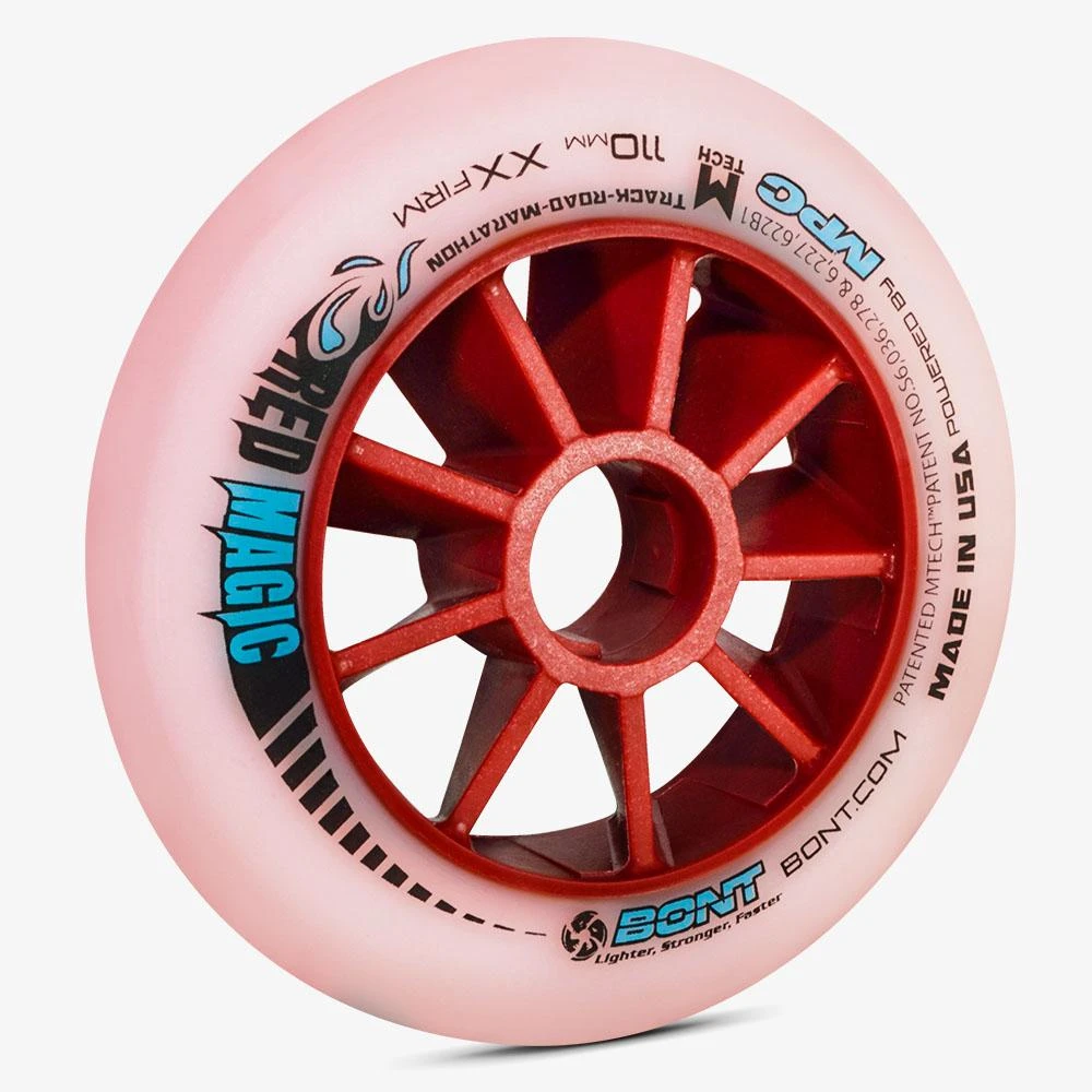 Bont Red Magic Inline Speed Wheel - 110mm 4 Bont Red Magic Inline Speed Wheel - 110mm - Image 2