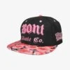 BONT Snapback Hat -Roller Skating Equipment Store BontCap Black Flower