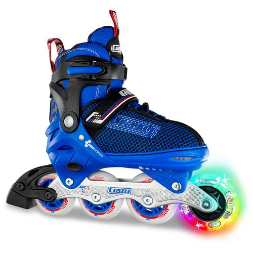 Crazy - 168 Adjustable Inline Skate - Blue 3 Crazy - 168 Adjustable Inline Skate - Blue