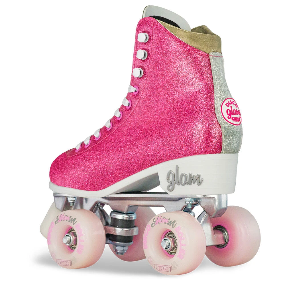 Crazy - Disco Glam - Retro Skates - Pink / Silver 4 Crazy - Disco Glam - Retro Skates - Pink / Silver - Image 2
