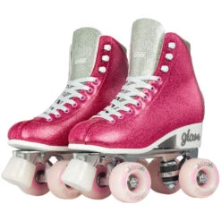 Crazy - Disco Glam - Retro Skates - Pink / Silver 8 Crazy - Disco Glam - Retro Skates - Pink / Silver -Roller Skating Equipment Store Crazy DiscoGlam Pink Silver 4