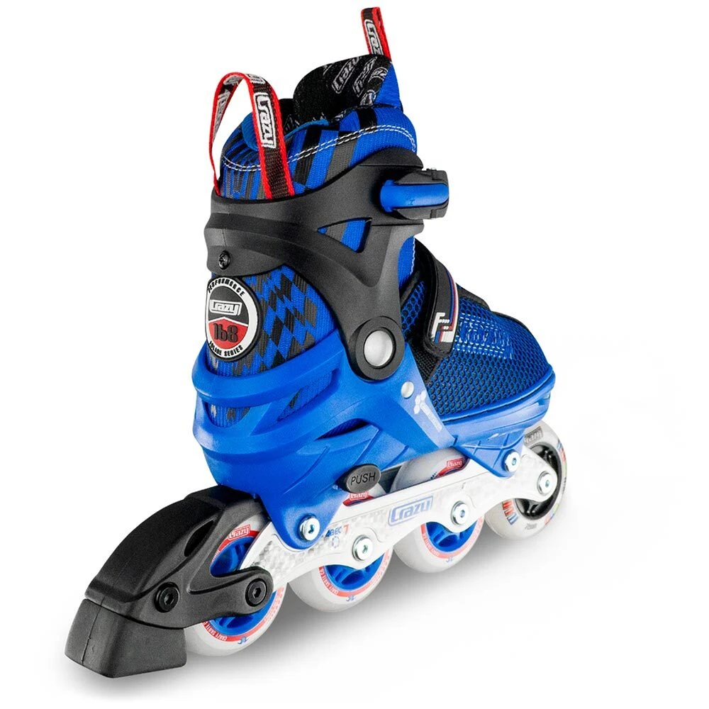 Crazy - 168 Adjustable Inline Skate - Blue 4 Crazy - 168 Adjustable Inline Skate - Blue - Image 2