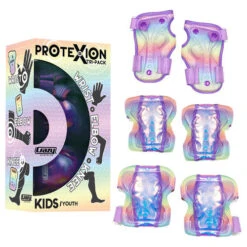Crazy - ProteXion Kids - Tri Pack -Roller Skating Equipment Store CrazyProteXion Rainbow