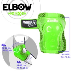 Crazy - ProteXion Kids - Tri Pack -Roller Skating Equipment Store Crazy Protexion Kids Elbow Green