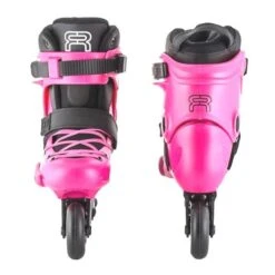 FR Junior - Adjustable Inline Skates 10 FR Junior - Adjustable Inline Skates -Roller Skating Equipment Store FR Junior Pink Front Back