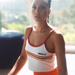 Impala Skate - Cropped Stripe Singlet -Roller Skating Equipment Store ImpalaCroppedSingelt