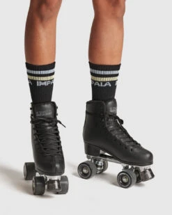 Impala Stripe Sock - 3 Pack -Roller Skating Equipment Store ImpalaStripeSock BlackPhoto