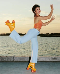 Impala Rollerskates - Marawa High Heeled Skate - Sparkle Orange -Roller Skating Equipment Store Impala MarawaHighHeel 6