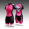Junk - Bad Kitty - Pink Pro Racing Suit (Short Sleeve) 2 Junk - Bad Kitty - Pink Pro Racing Suit (Short Sleeve) -Roller Skating Equipment Store JunkKitty Skinsuit SS