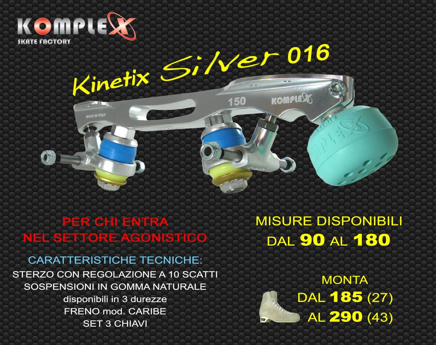 Komplex - Silver 016 - Quad Skate Frame 4 Komplex - Silver 016 - Quad Skate Frame - Image 2