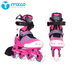 Macco - Kids Adjustable Inline Skates 11 Macco - Kids Adjustable Inline Skates -Roller Skating Equipment Store Macco 906S Pink 2