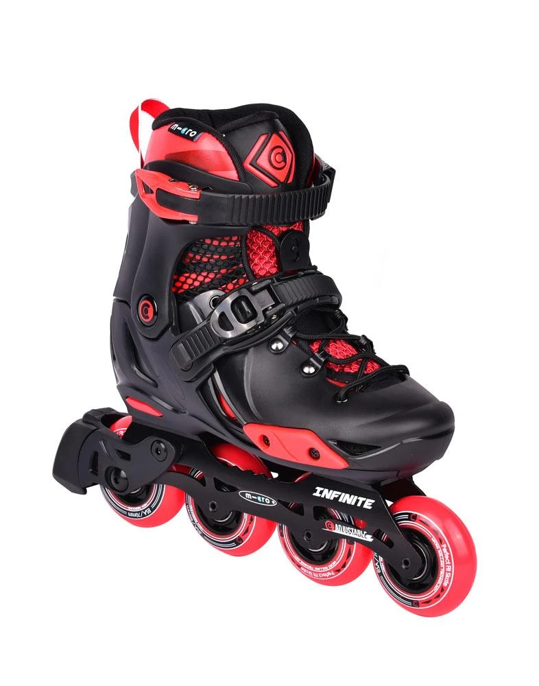 Micro - Infinite Inline Skate - Black / Red 3 Micro - Infinite Inline Skate - Black / Red
