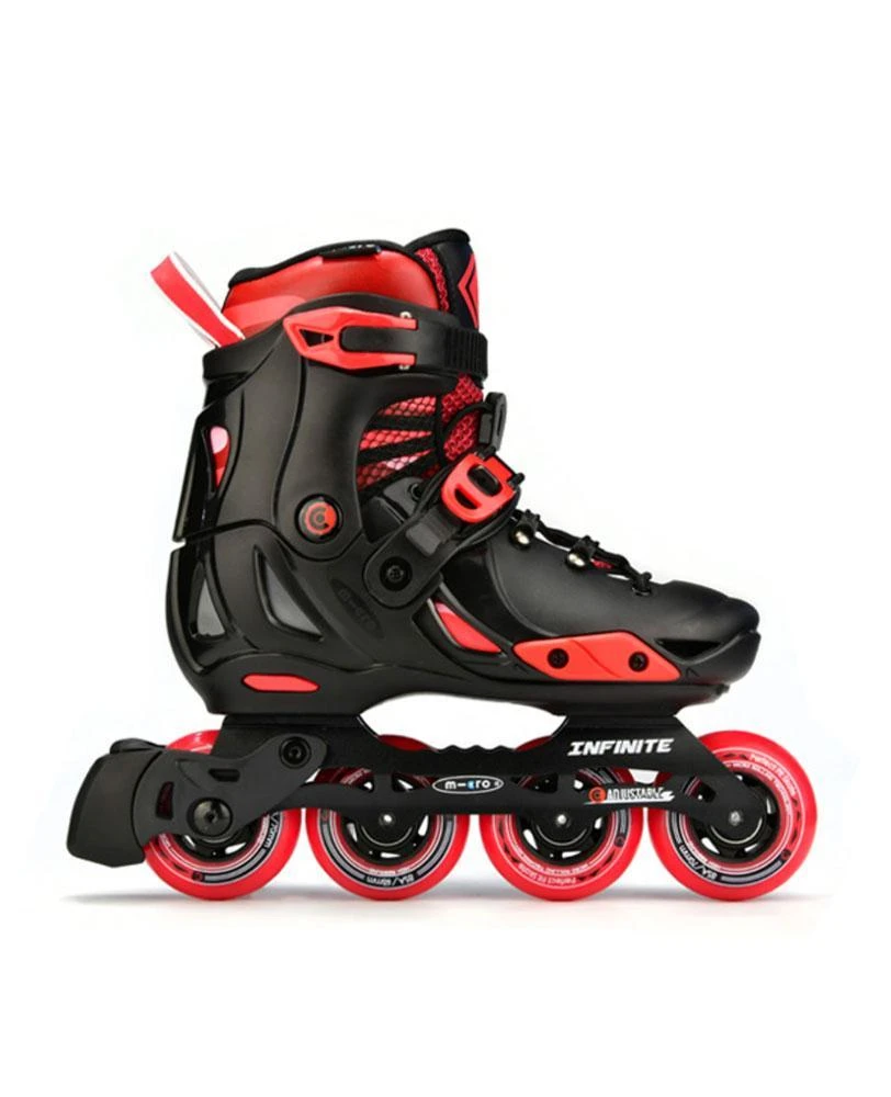 Micro - Infinite Inline Skate - Black / Red 4 Micro - Infinite Inline Skate - Black / Red - Image 2