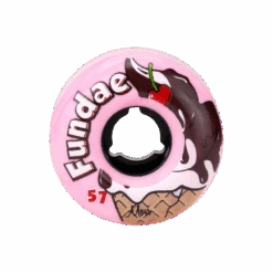 Moxi Fundae Hybrid Wheels - (4 Pack) 10 Moxi Fundae Hybrid Wheels - (4 Pack) -Roller Skating Equipment Store Moxi Fundae Pink Bubble Gum