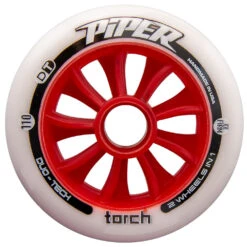 Piper - Torch - Outdoor Inline Speed Wheels - 110mm (Track / Road) -Roller Skating Equipment Store Piper Torch XXFirm 110 Face