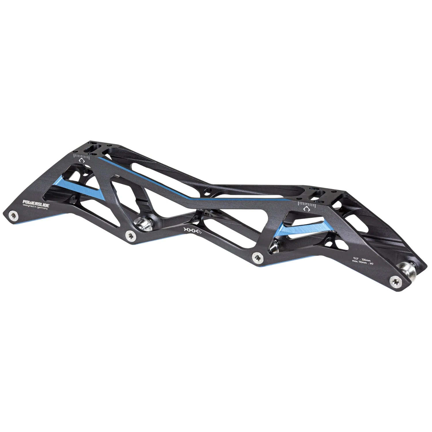Powerslide Triple X - Inline Speed Frame - 4x110 (Titanium Blue) 4 Powerslide Triple X - Inline Speed Frame - 4x110 (Titanium Blue) - Image 2