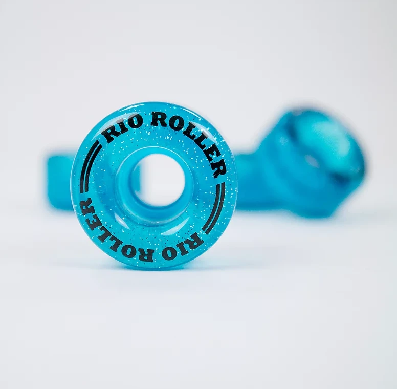 Rio Roller - Light-Up Wheels (4-pack) - Blue Glitter 3 Rio Roller - Light-Up Wheels (4-pack) - Blue Glitter