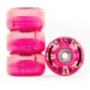Rio Roller - Light-Up Wheels (4-pack) - Pink Glitter 1 Rio Roller - Light-Up Wheels (4-pack) - Pink Glitter -Roller Skating Equipment Store RioRollerLightUpWheelsPinkGlitter