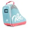 Rio Roller - Script Skate Bag - Teal / Coral -Roller Skating Equipment Store RioRollerScript Bag Teal Coral 2