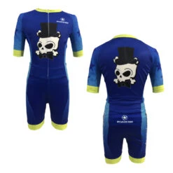 Roadstar - Kids Skull Training Skin Suit - (Blue Or Pink) -Roller Skating Equipment Store Roadstar BlueKidsSkull 1