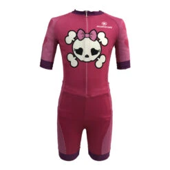 Roadstar - Kids Skull Training Skin Suit - (Blue Or Pink) -Roller Skating Equipment Store Roadstar PinkKidsSkull 3