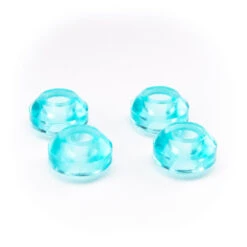 Roll-Line - Urethane Elastomer Suspensions (Cushions) -Roller Skating Equipment Store Roll Line Cushion Lower Cone Med Clear Blue