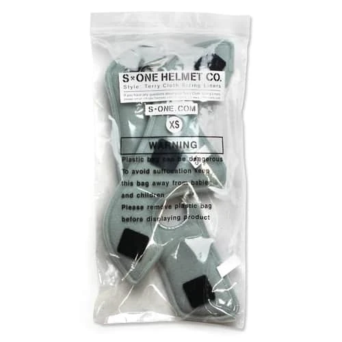 S-One - Lifer Terry Cloth Helmet Liners - Wide (Grey) 6 S-One - Lifer Terry Cloth Helmet Liners - Wide (Grey) - Image 4