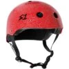 S-One Lifer Helmet - Red Glitter (AUS/NZ Certified) 2 S-One Lifer Helmet - Red Glitter (AUS/NZ Certified) -Roller Skating Equipment Store S One LiferHelmet RedGlitter