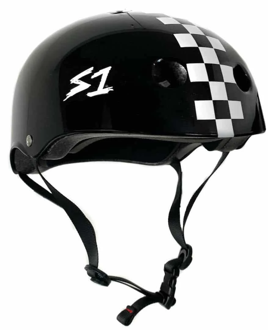 S-One Lifer Helmet - Matte Black / White Checkers 3 S-One Lifer Helmet - Matte Black / White Checkers