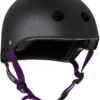 S-One Lifer Helmet - Matte Black With Purple Straps (AUS/NZ Certified)