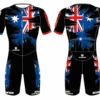 Sk8House - AUS Flag Design - Pro Aero Skin Suit -Roller Skating Equipment Store Sk8House AUFlagSkinSuit Aero