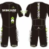 Sk8House - Pro Aero Skin Suit (Short Sleeve) 1 Sk8House - Pro Aero Skin Suit (Short Sleeve) -Roller Skating Equipment Store Sk8HouseProAeroSkin FrontZip