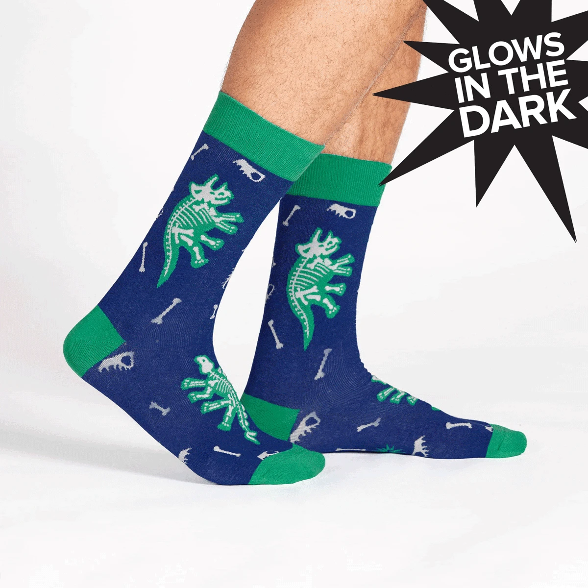 SOCK IT TO ME - Arch-Eology Crew Socks - GLOW IN THE DARK! 3 SOCK IT TO ME - Arch-Eology Crew Socks - GLOW IN THE DARK!