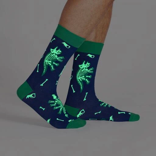 SOCK IT TO ME - Arch-Eology Crew Socks - GLOW IN THE DARK! 4 SOCK IT TO ME - Arch-Eology Crew Socks - GLOW IN THE DARK! - Image 2