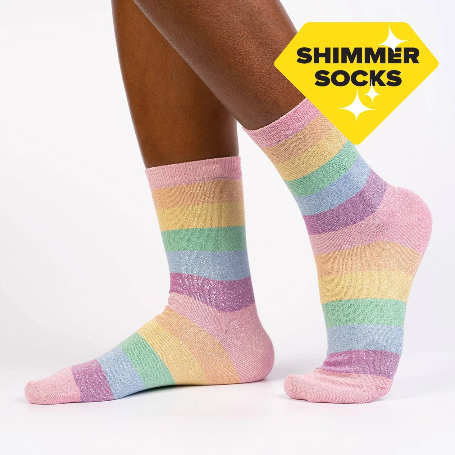 SOCK IT TO ME - Pastel Prismatic Crew Socks 3 SOCK IT TO ME - Pastel Prismatic Crew Socks