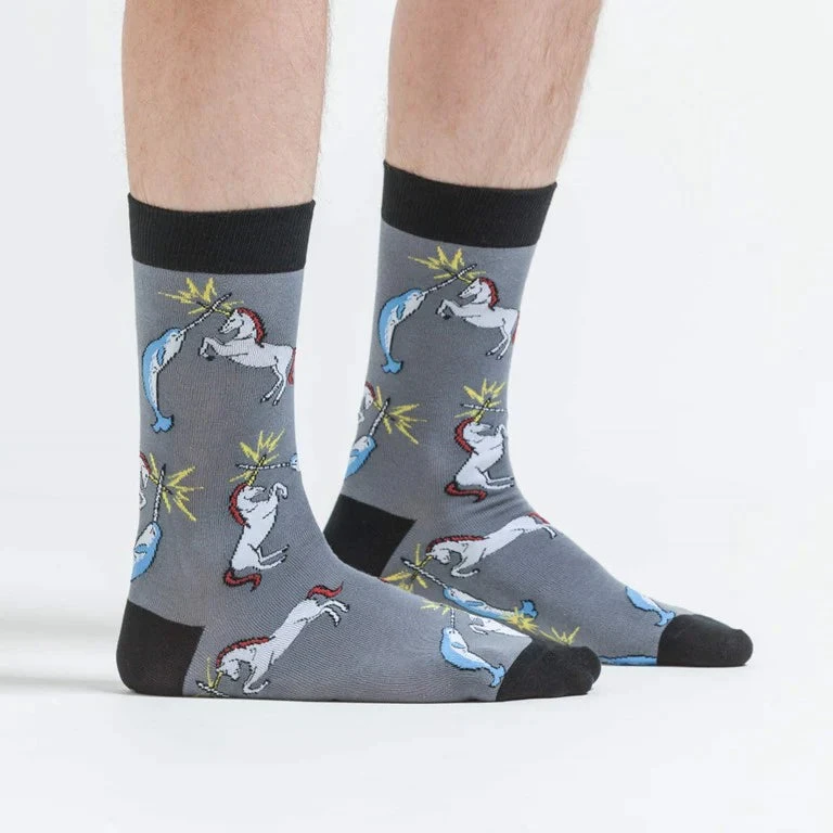 SOCK IT TO ME - Unicorn Vs. Narwhal Crew Socks 4 SOCK IT TO ME - Unicorn Vs. Narwhal Crew Socks - Image 2