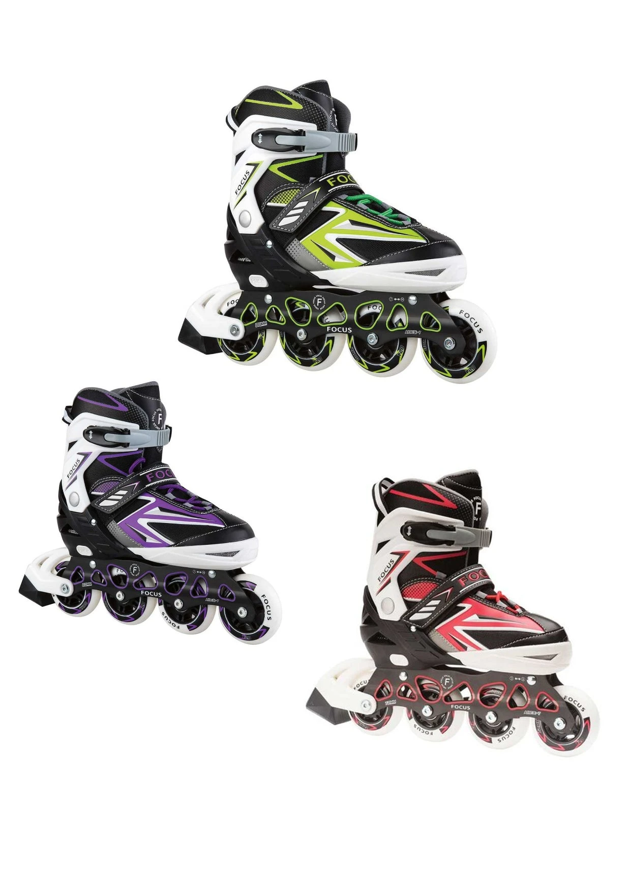 Softec Focus Neon - Adjustable Inline Skate 3 Softec Focus Neon - Adjustable Inline Skate